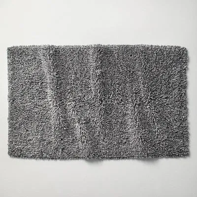 New - 24"x40" M�lange Looped Bath Rug Dark Gray - Casaluna