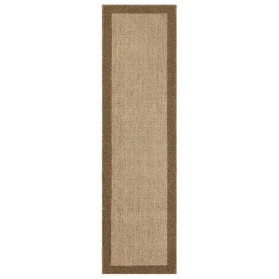 New - 2'x7' Washable Madison Boarder Tufted Runner Rug Tan - Threshold