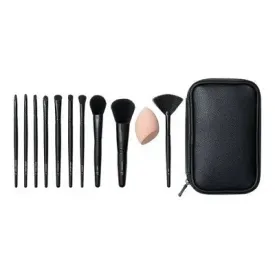 New - e.l.f. Full Face & Eye Makeup Brush Set with Travel Case