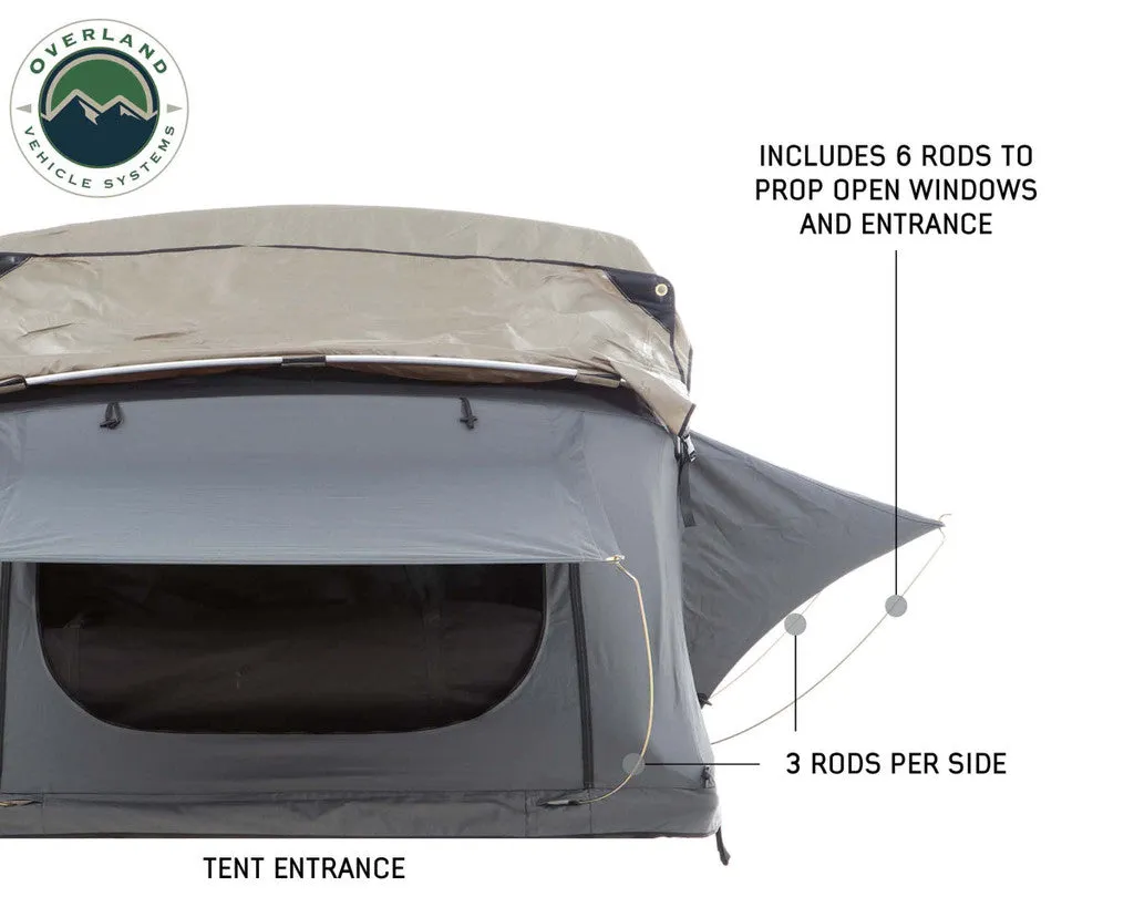 OVS Nomadic 4 Extended Rooftop Tent in Dark Gray