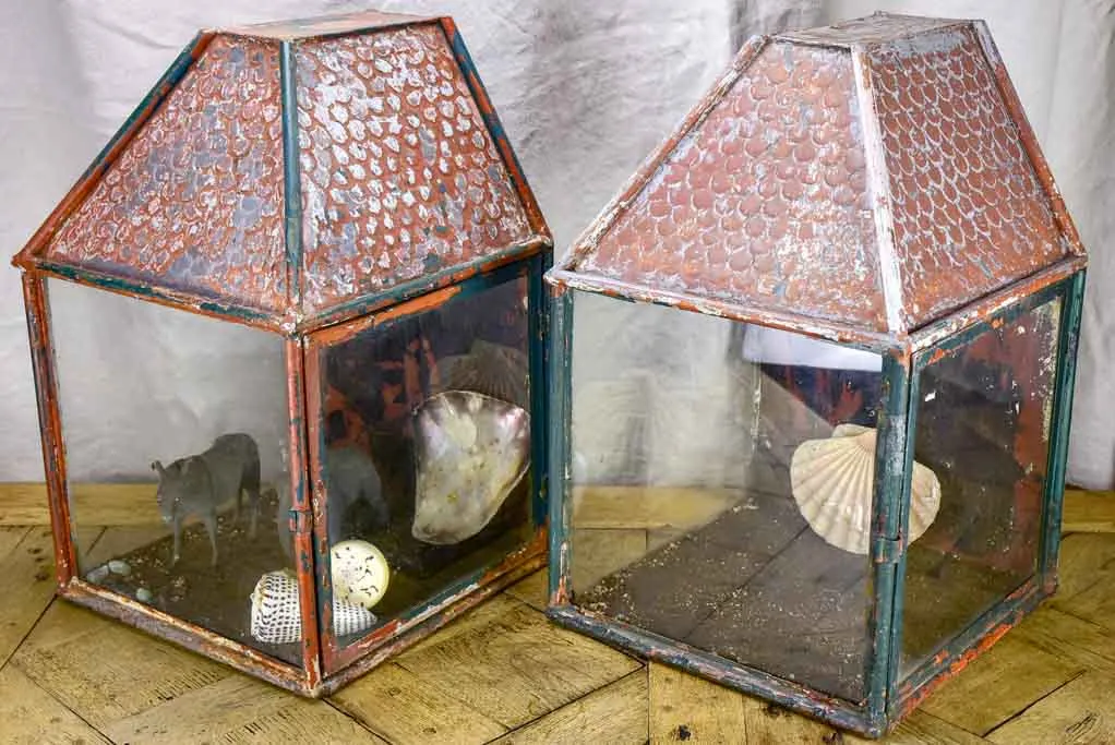 Pair of 1930's French garden lanterns