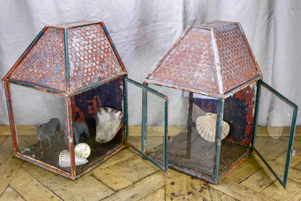 Pair of 1930's French garden lanterns