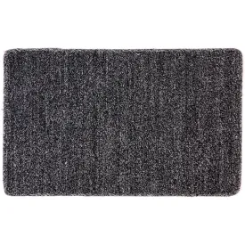 Polycot Black Bathroom Mat