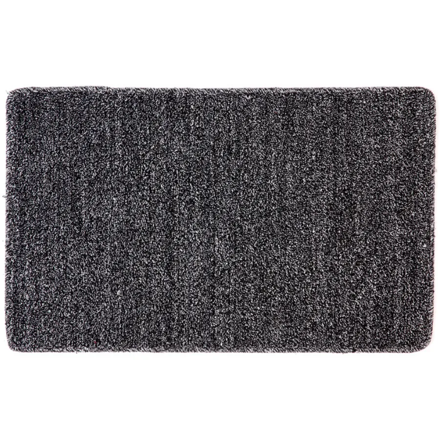 Polycot Black Bathroom Mat