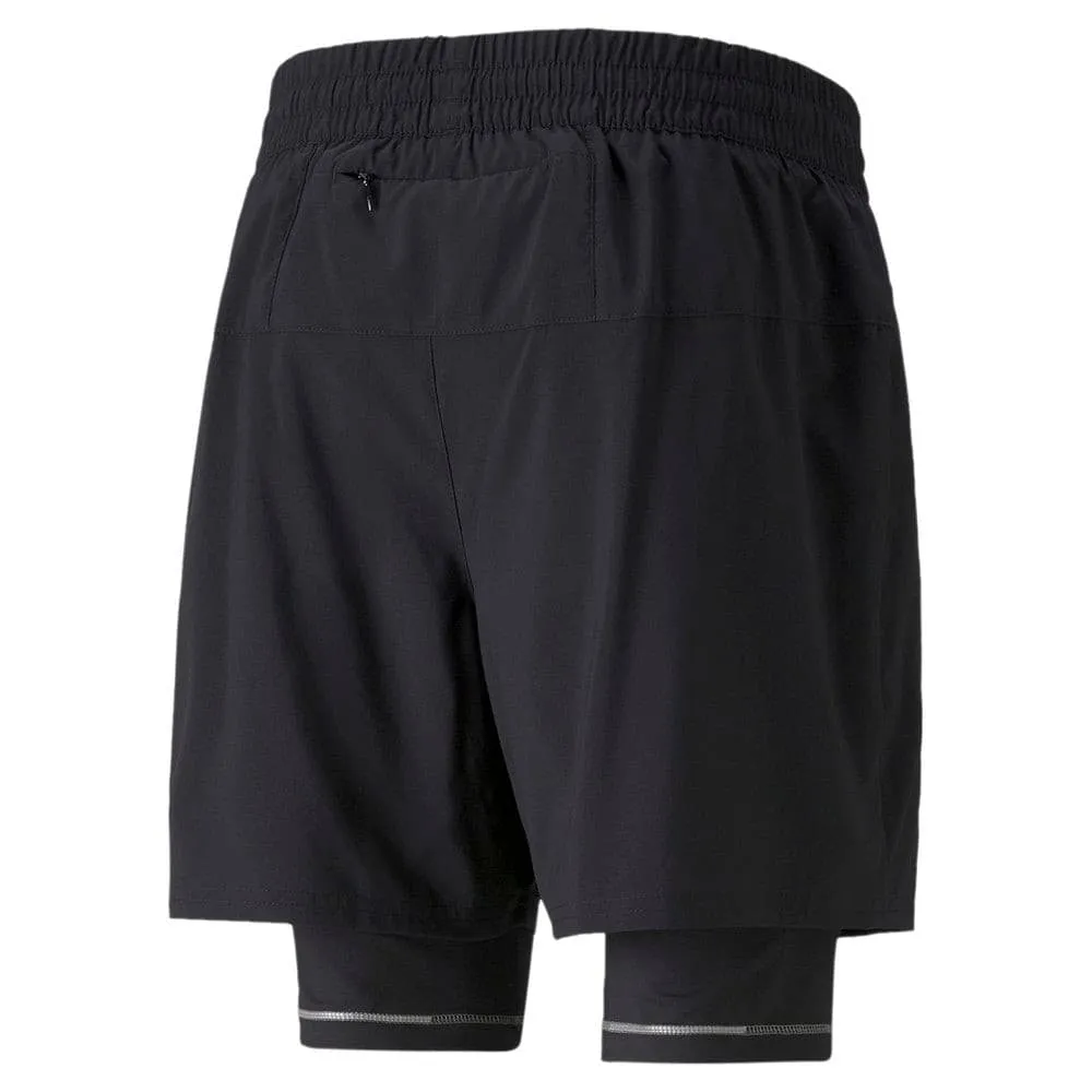 Puma Graphic 2 in 1 5" Running Shorts Men's