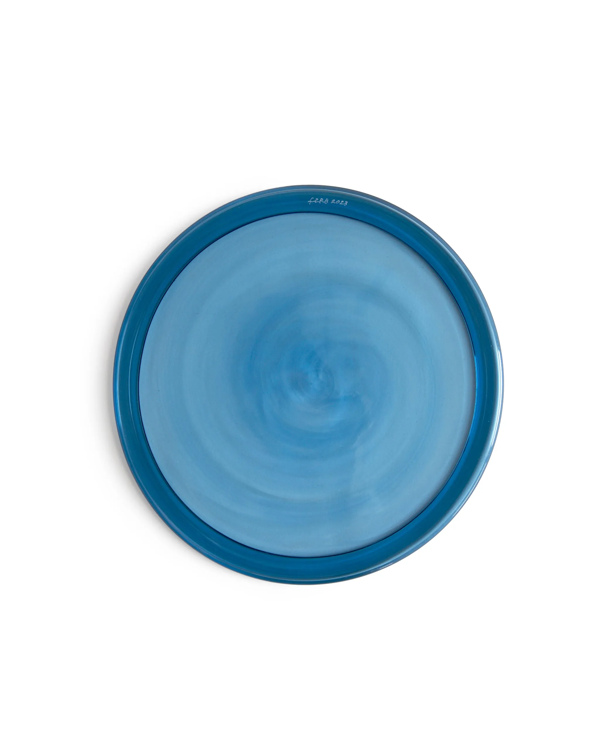 Reclaimed Blue Folded Rim Plate (OUT OF STOCK)