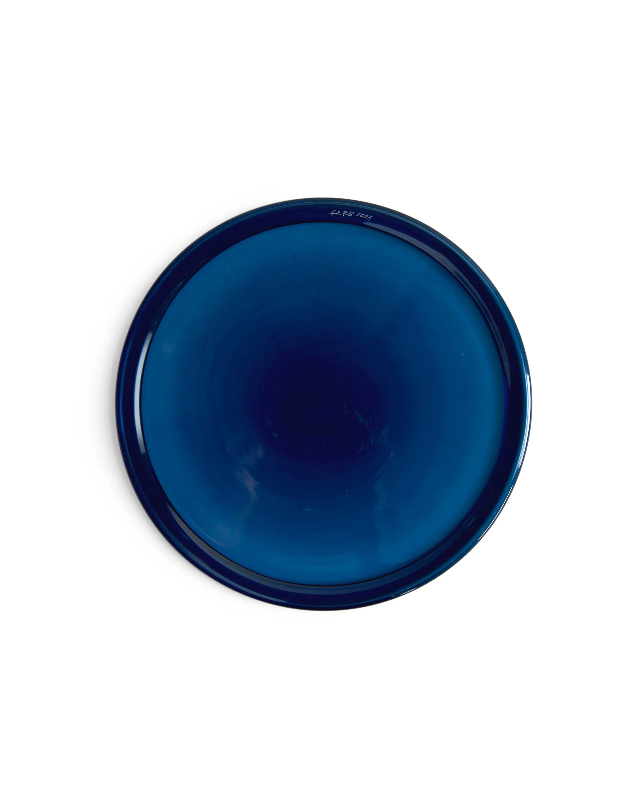 Reclaimed Blue Folded Rim Plate (OUT OF STOCK)