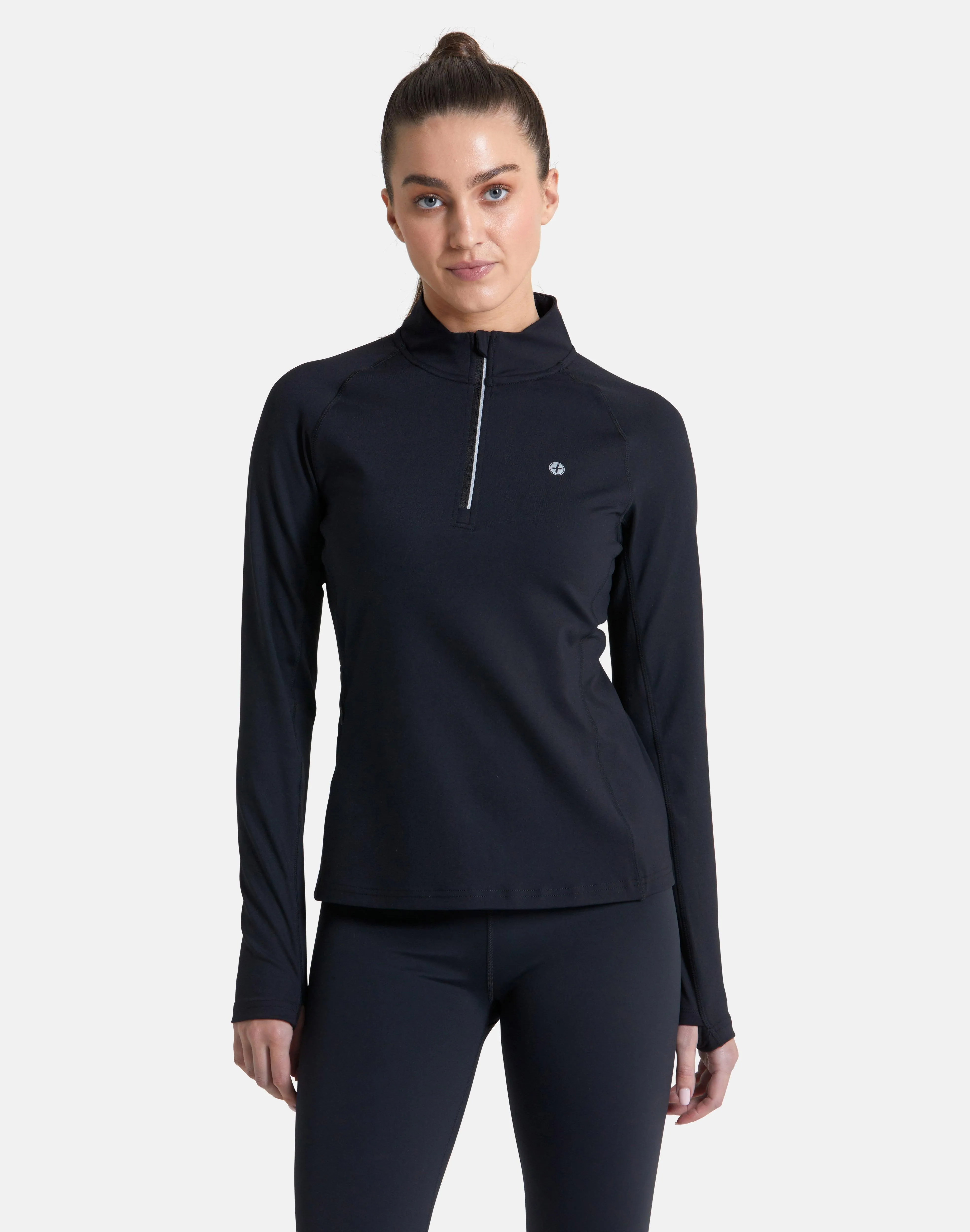 Relentless 1/4 Zip in Black