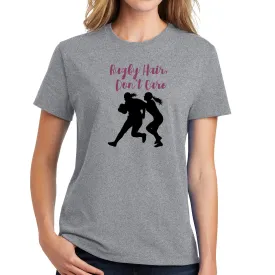 Rugby Hair Don’t Care Women’s Cotton Tee Shirt