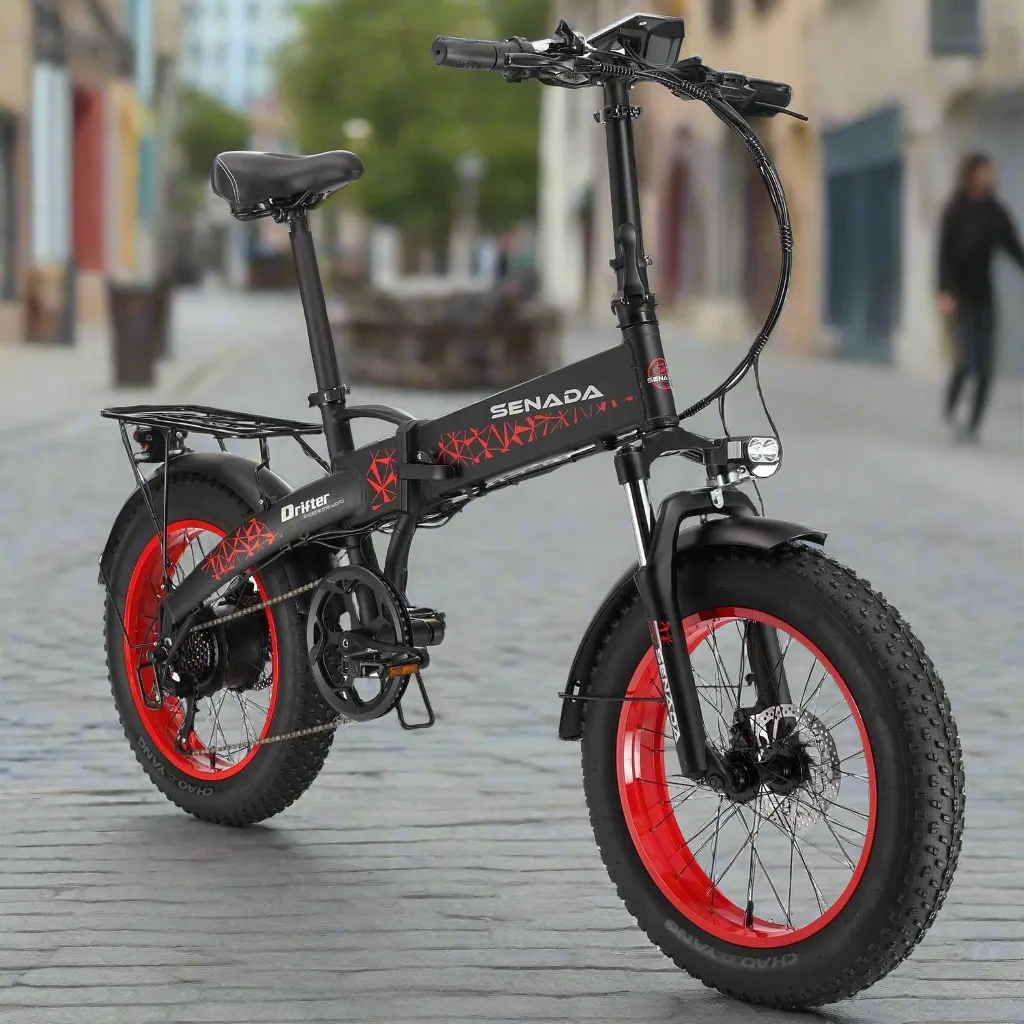 Senada Drifter 48V/12Ah 750W Folding Fat Tire Electric Bike