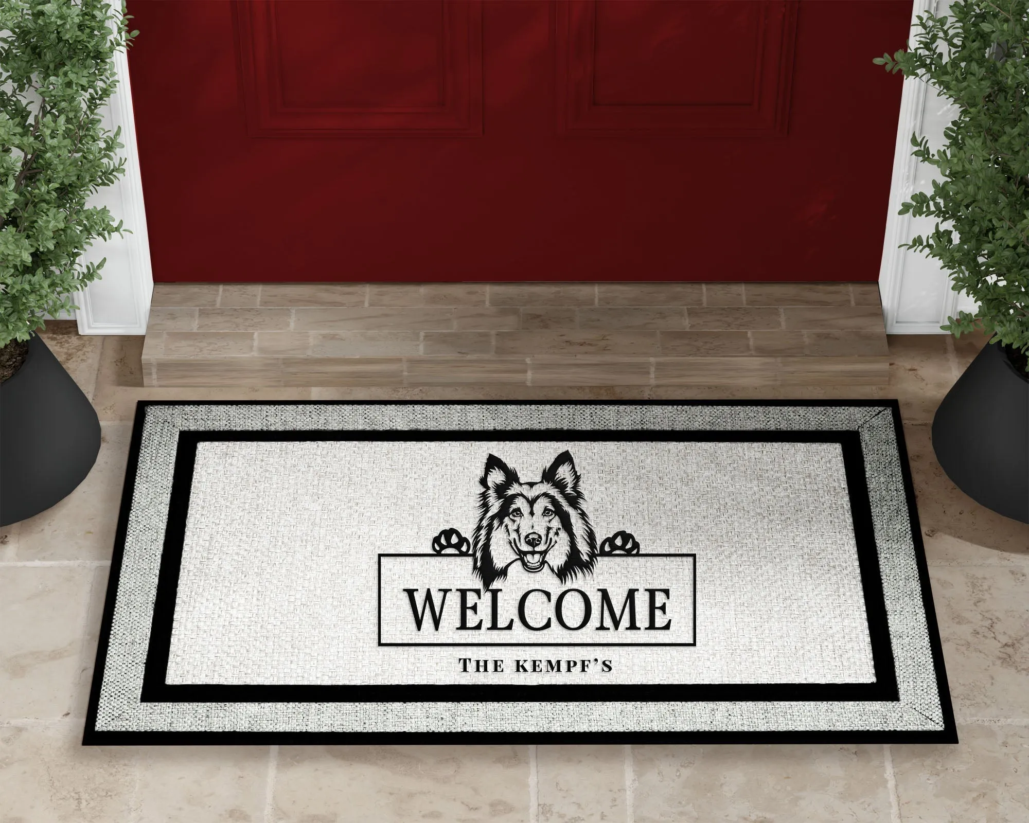 Shetland Sheepdog Dog Welcome Mat