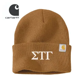 Sig Tau Brown Carhartt Beanie