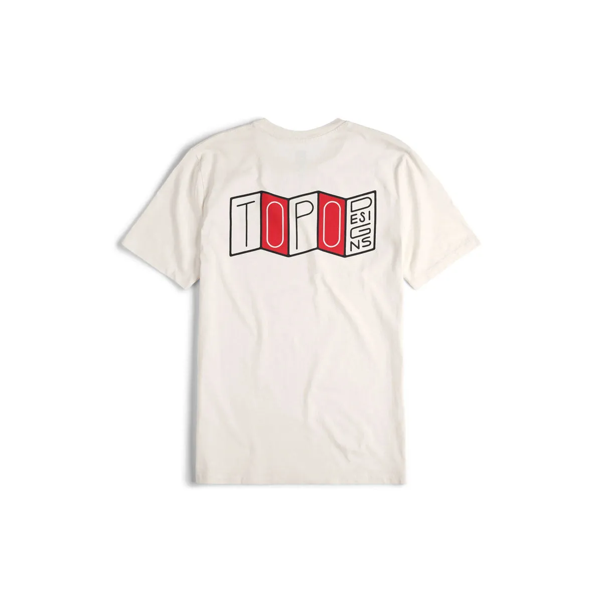 Topo Designs : Stacked Map Tee : Natural