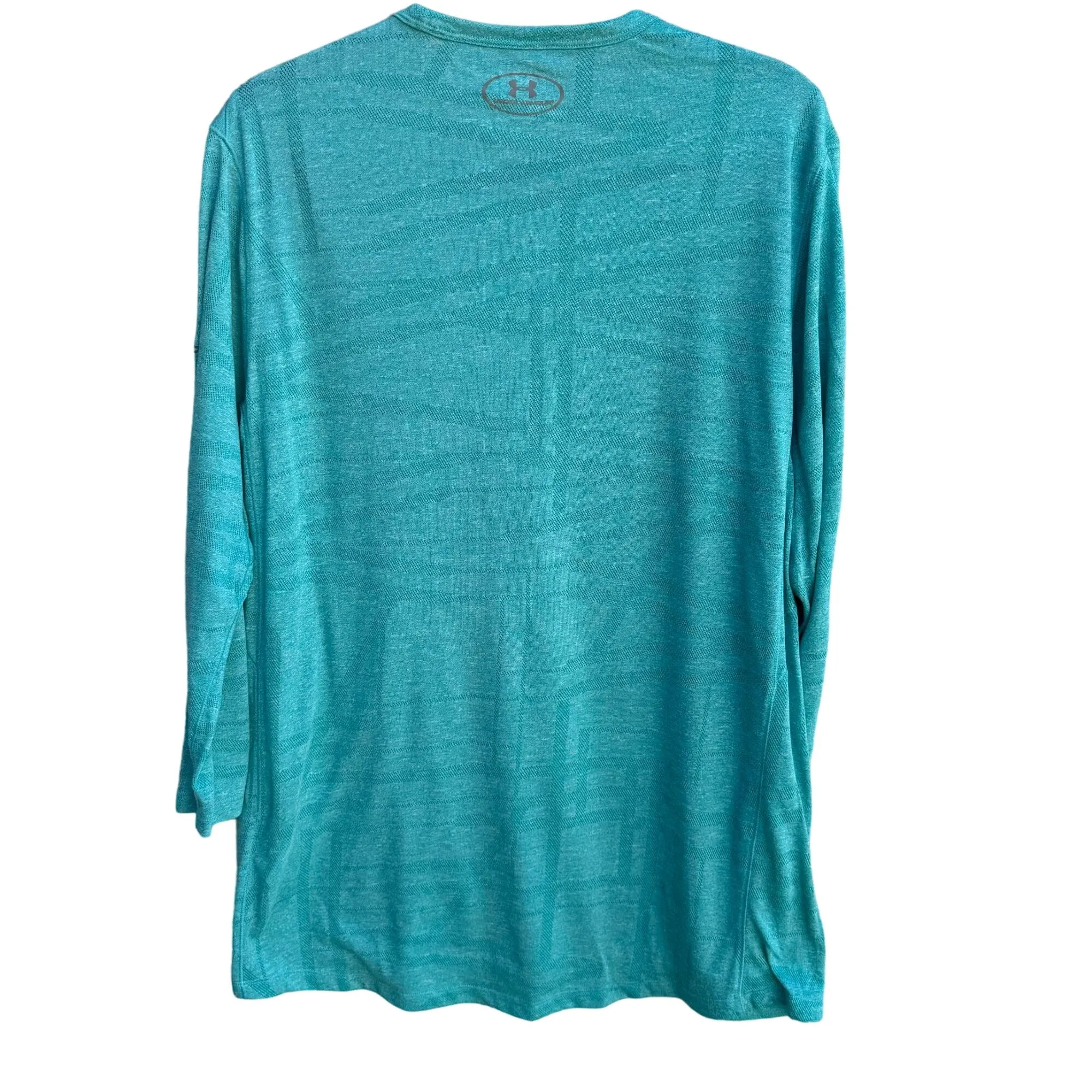 Under Armour Threadborne Mens Long Sleeve Teal HeatGear Performance Shirt XL