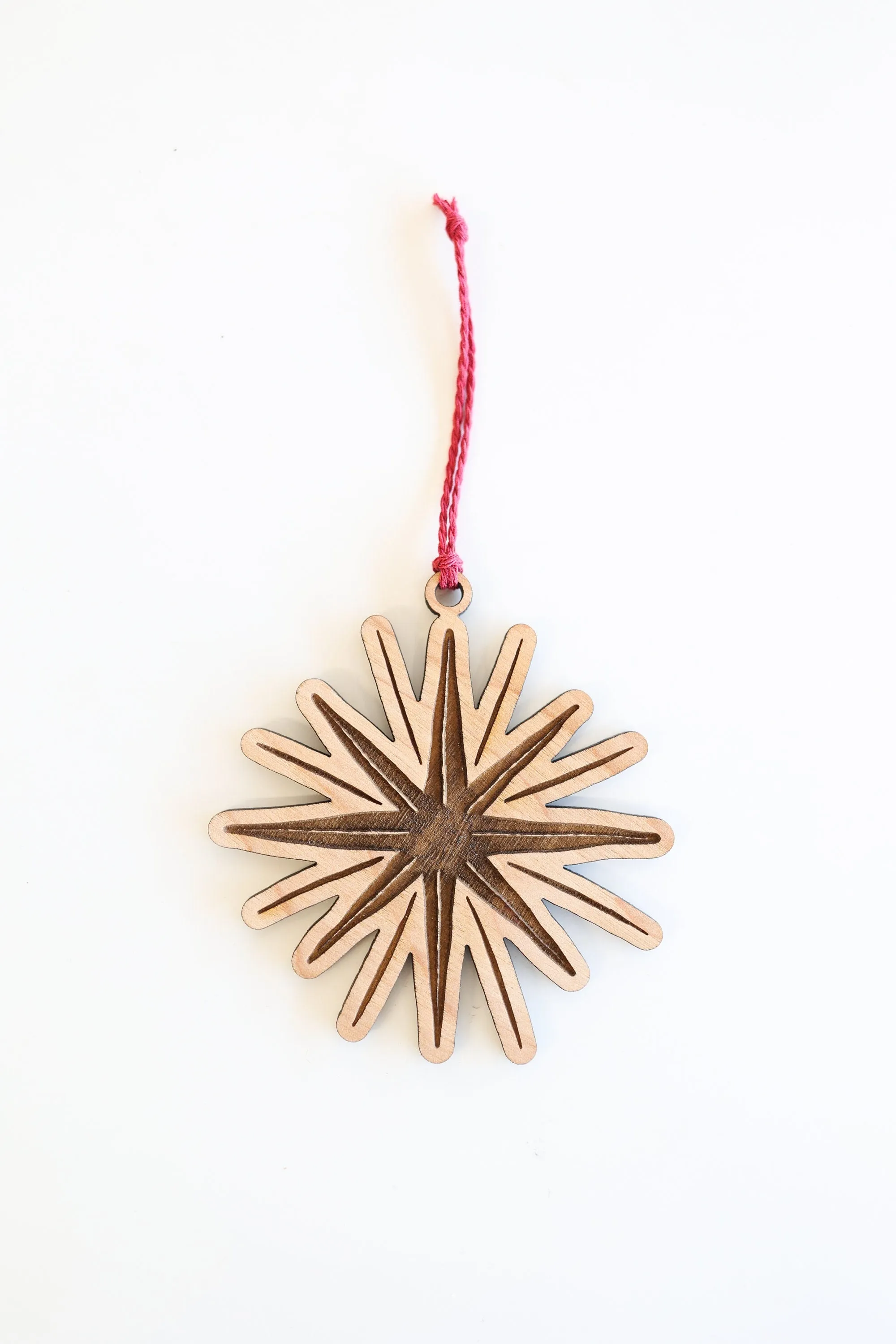 Wooden Starlight Christmas Ornament